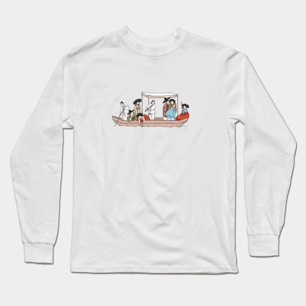 Enjoy boating Long Sleeve T-Shirt by MMDL